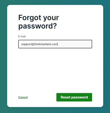 click ‘Reset Password’