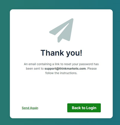 reset password link