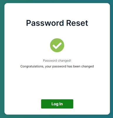 Password Changed