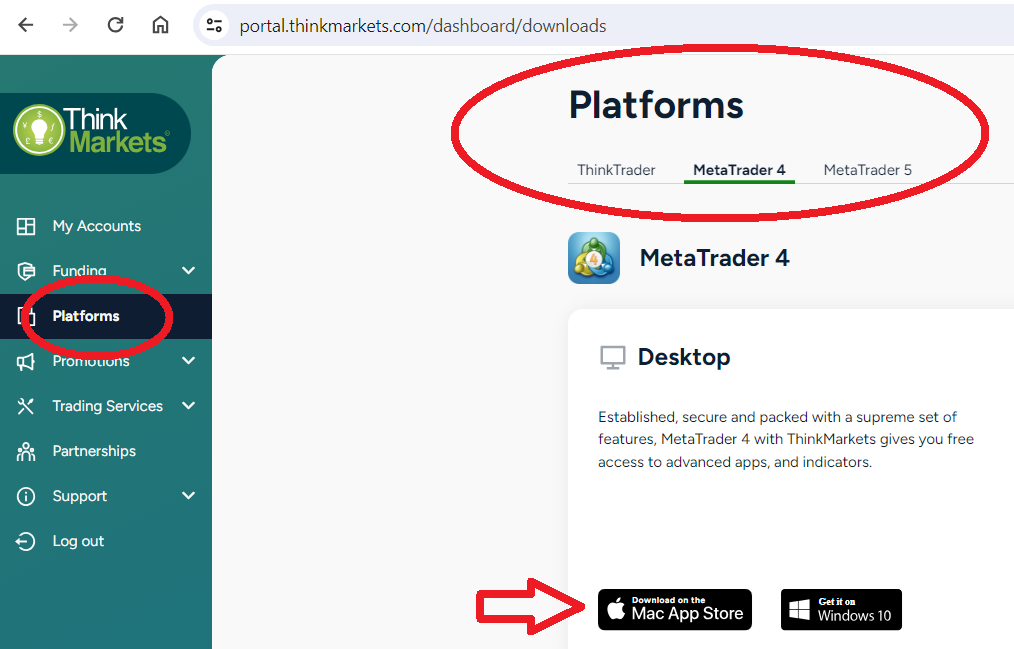 Download MetaTrader on Desktop